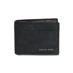 CARVEN - Billetera de hombre León negra Paris