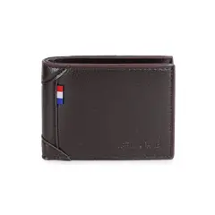 CARVEN - Billetera de hombre Agus café oscuro Paris