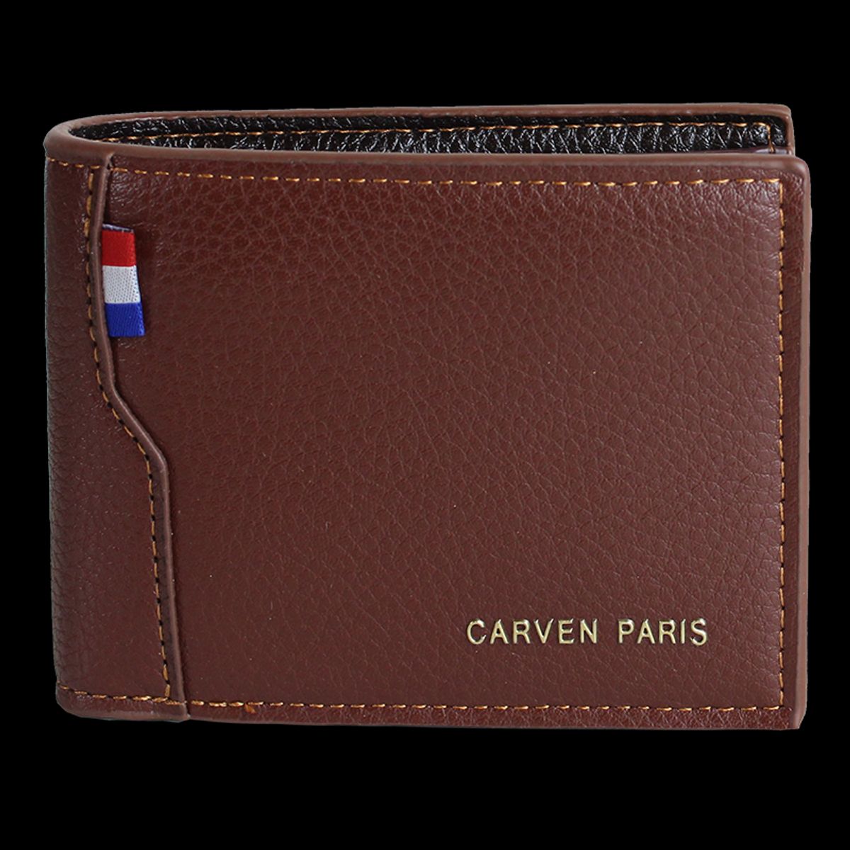 CARVEN - Billetera de hombre Matt café Carven Paris