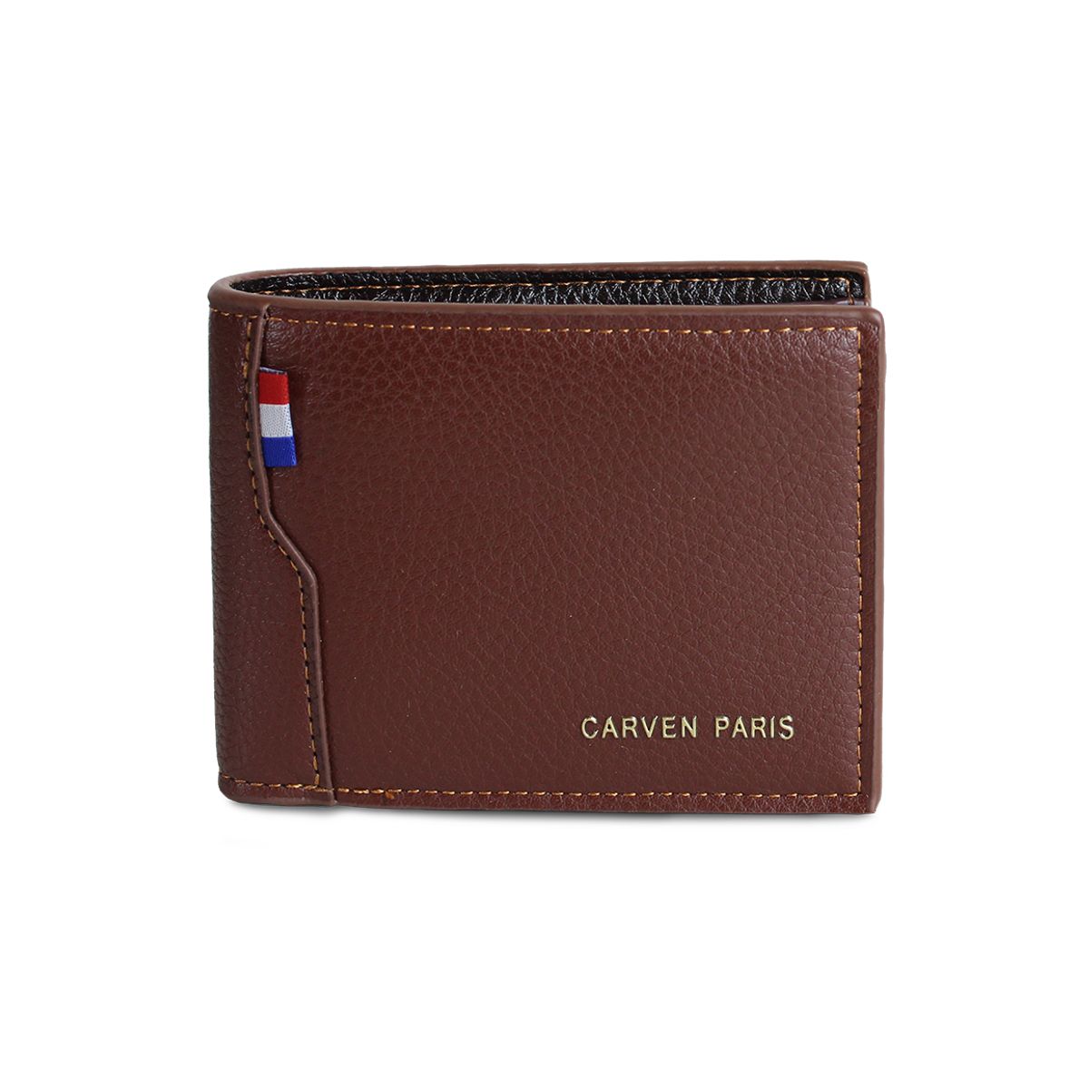 CARVEN - Billetera de hombre Matt café Carven Paris