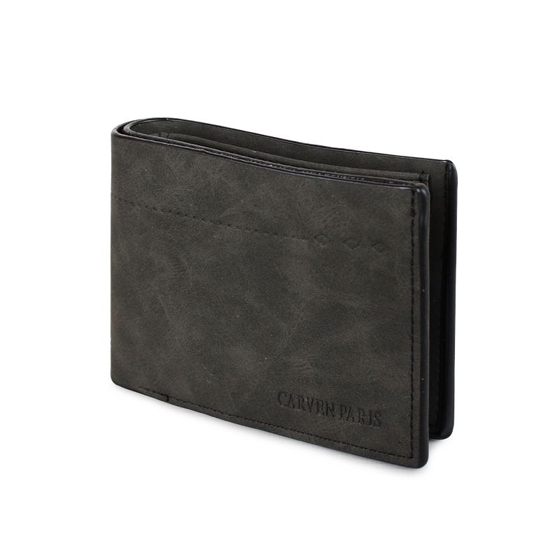 CARVEN - Billetera de hombre Nick negra Carven Paris