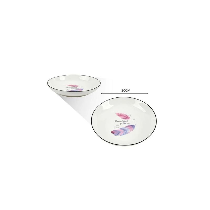 GENERICO - PLATO DE CERÁMICA 20CM 8″