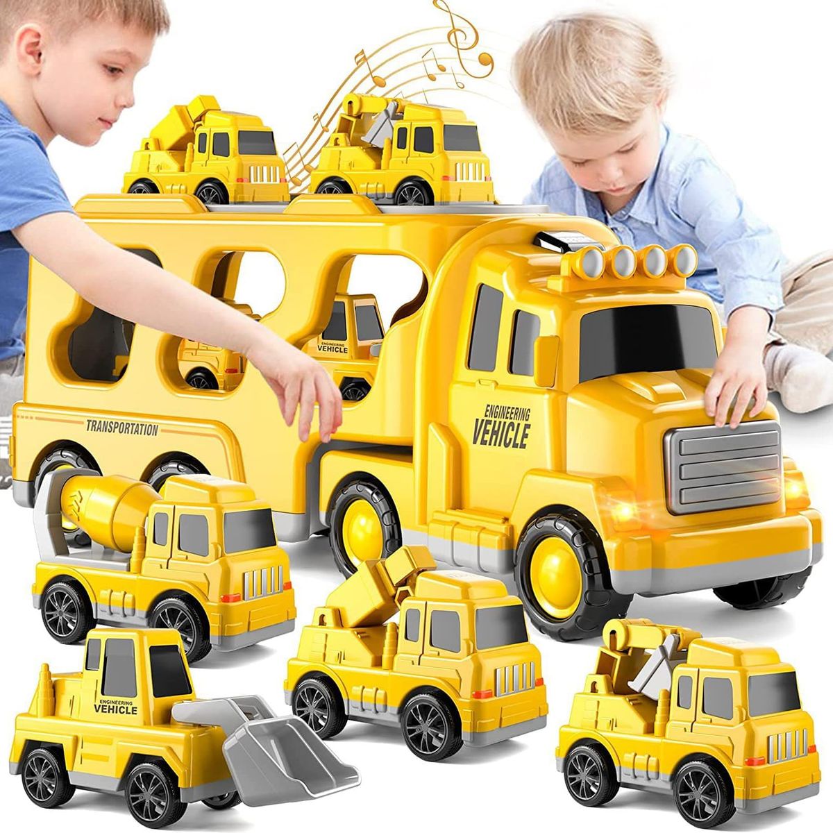 GENERICO - Juguetes De Camión De Construcción Regalos Para Niños 5pzs