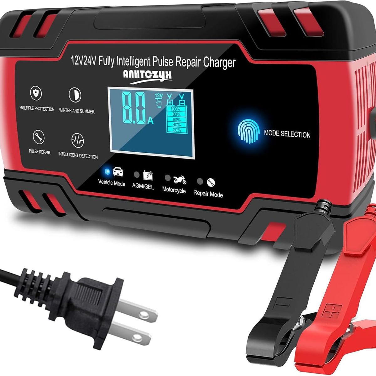 GENERICO - Rápida Cargador De Batería Auto Y Moto 12v 24v Inteligent