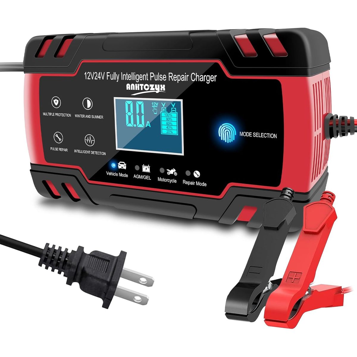 GENERICO - Rápida Cargador De Batería Auto Y Moto 12v 24v Inteligent