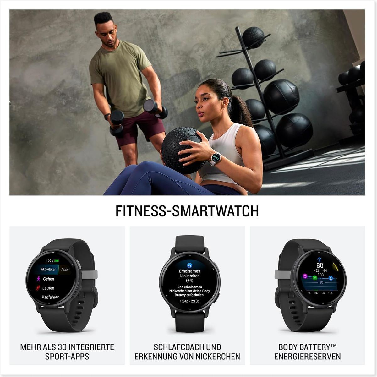 GARMIN - Garmin Vivoactive 5 Smartwatch - Ivory Cream Gold