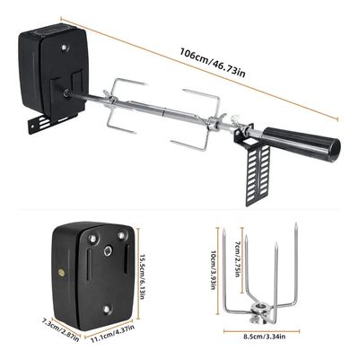 Imagen 2 del producto Kit De Asador De Parrilleros Con Motor Electrico 15kg