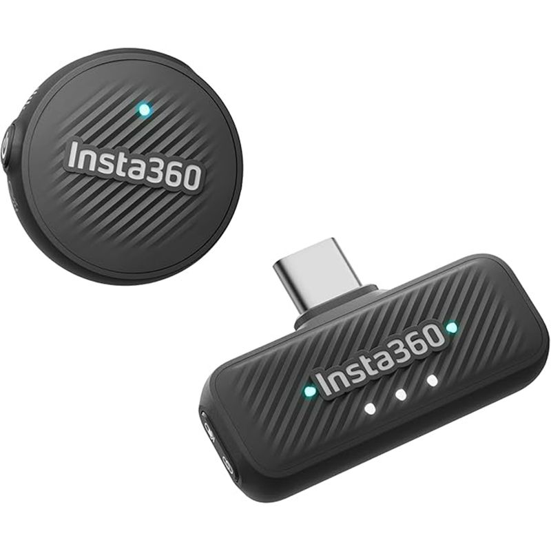 INSTA 360 - micrófono inalámbrico Insta360 Mic Air (1 TX + 1 RX), Negro