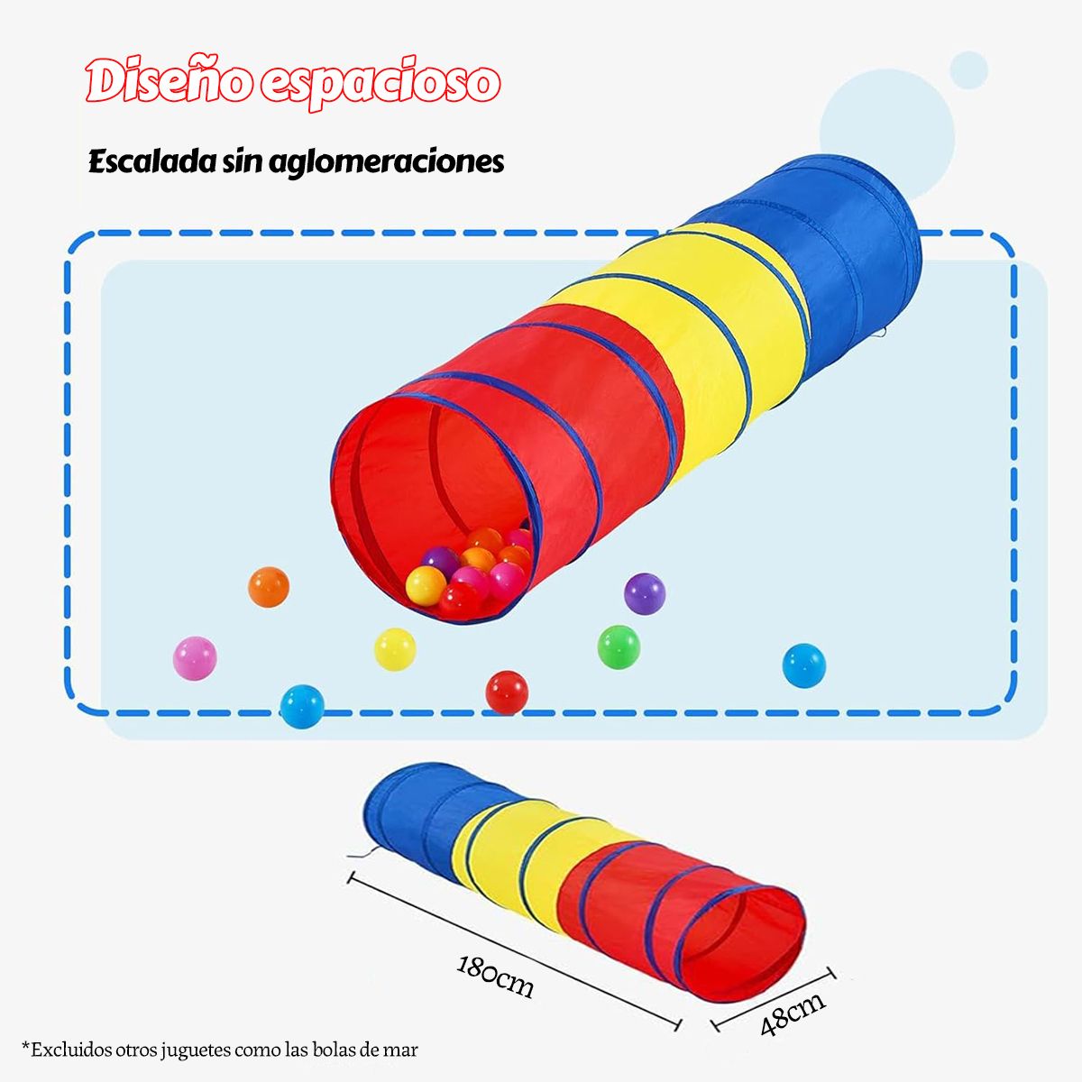 GENERICO - Túnel De Arrastrede De Juego Plegable Para Niños Mascota