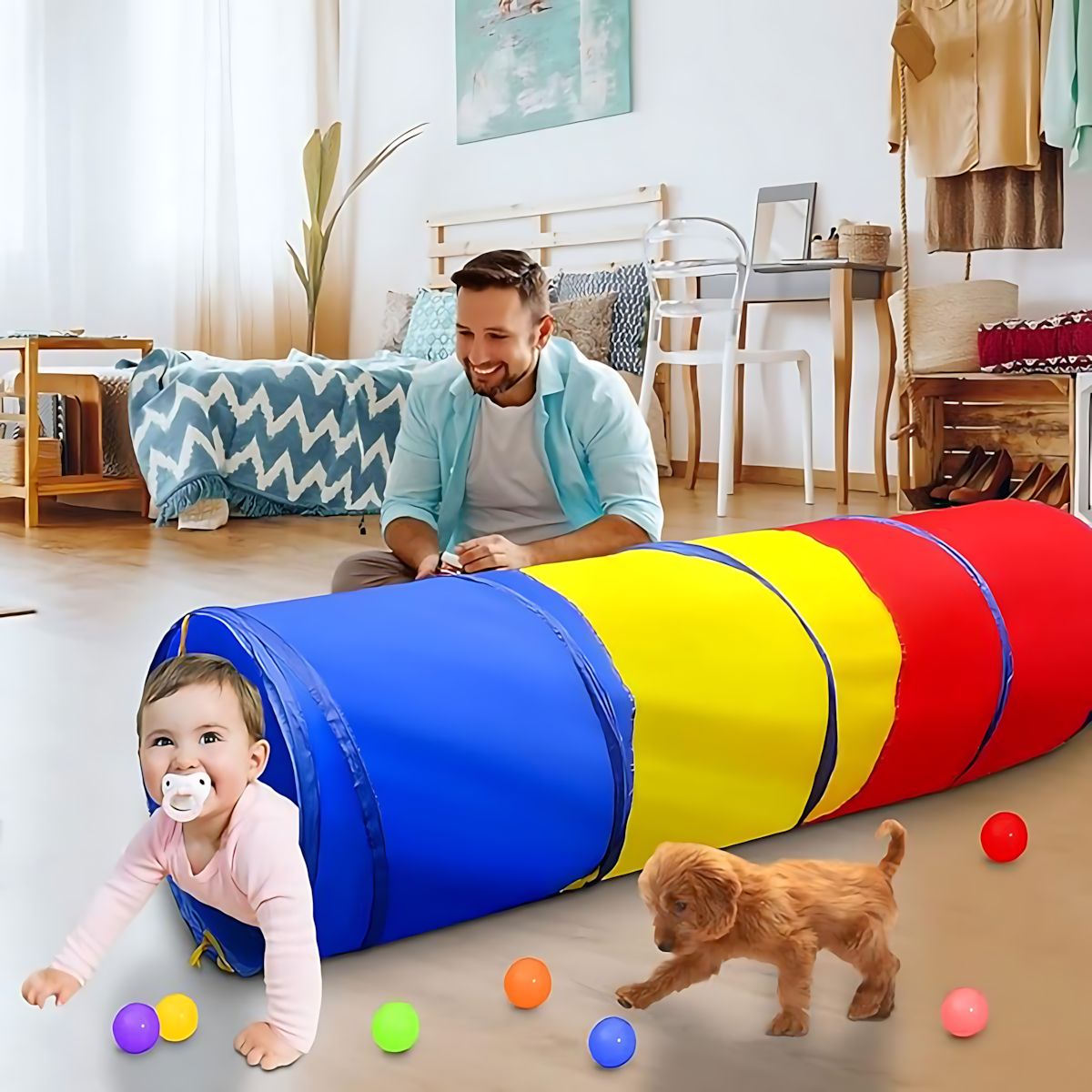 GENERICO - Juguete Túnel Para Niños Pequeños Y Perros Gateando Regalo
