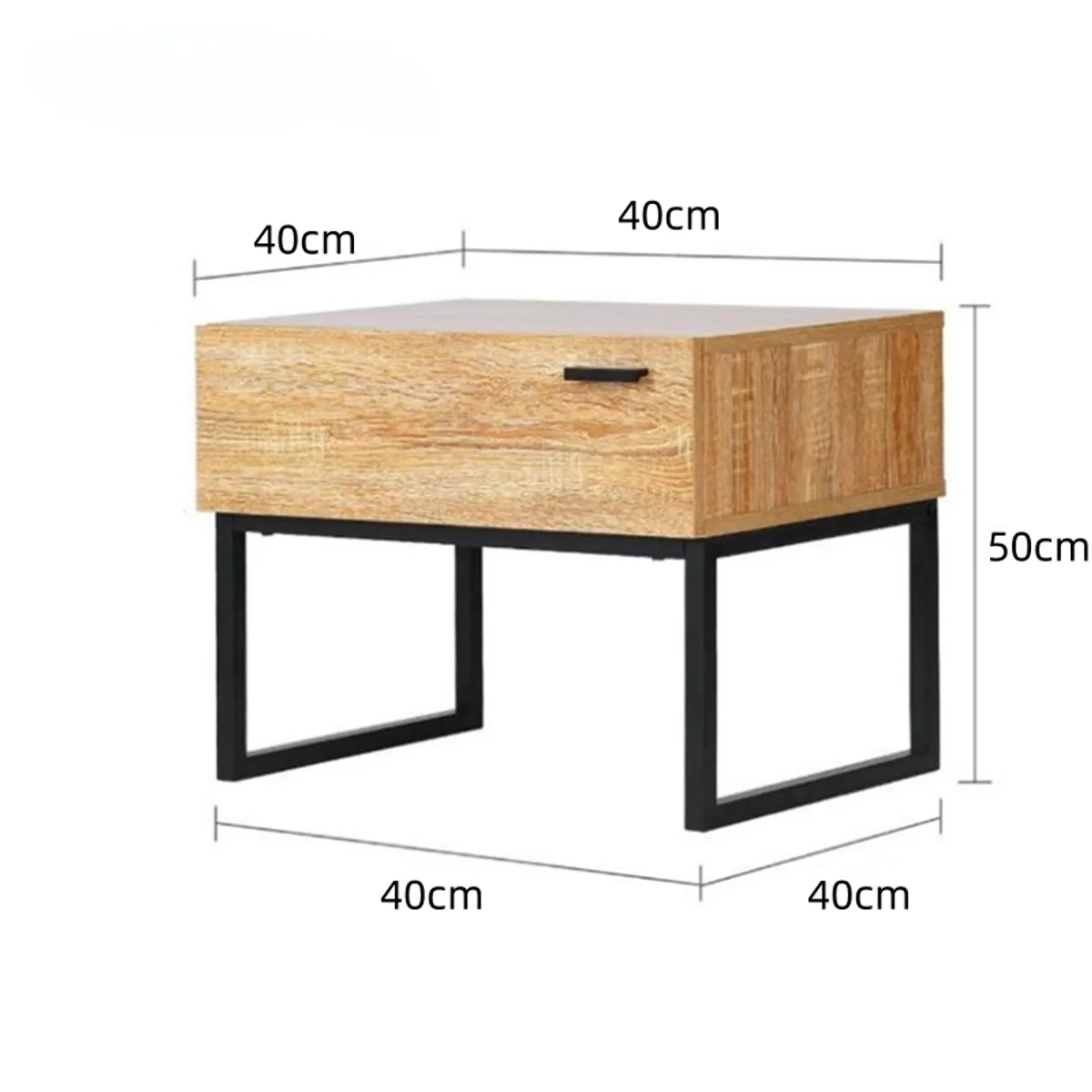 GENERICO - Velador Con Cajón 40x40x50