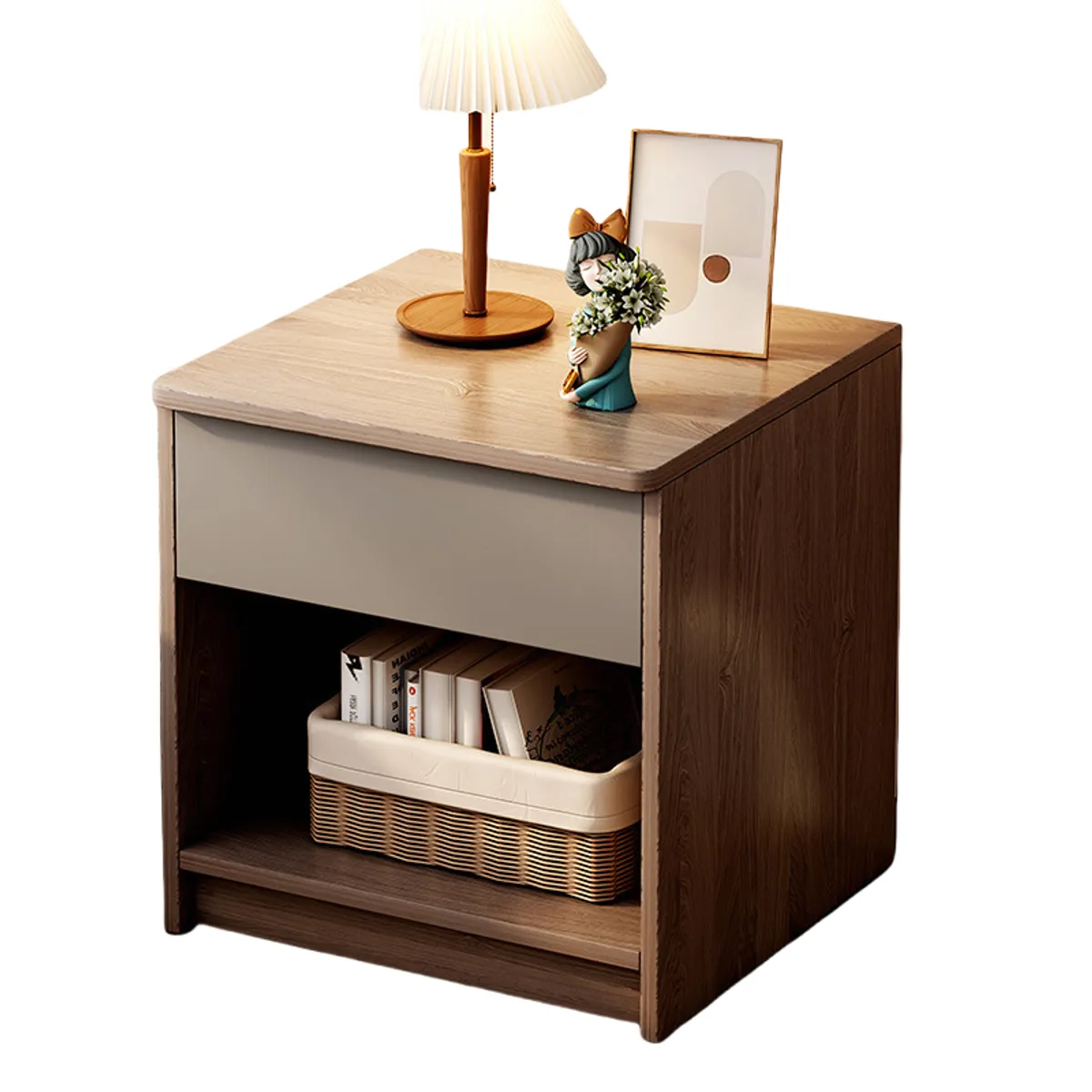 GENERICO - Velador Con Cajón 40x40x50