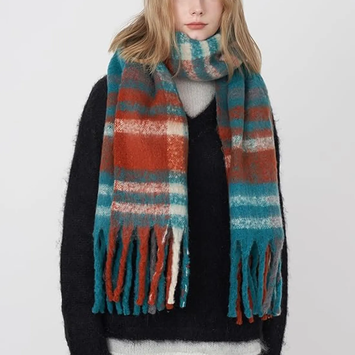 TIOZONEY - Bufanda térmica para señoras