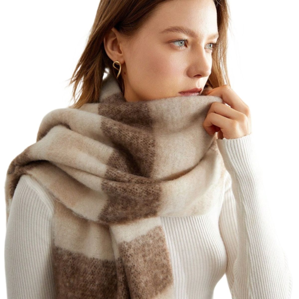 TIOZONEY - Bufanda térmica para mujeres