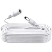 KUANGYE - Cable Extension Dc Fuente Poder 12v Camara Ip 20metros