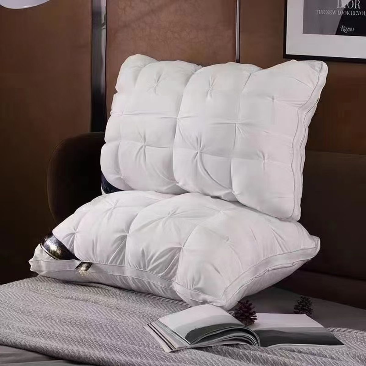 GENERICO - Pack de 2 Almohadas Premium Hipoalergenicas  Blancas