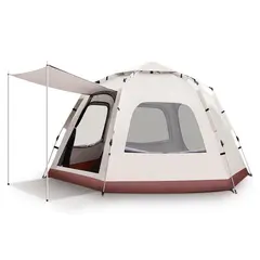 PWRFITNESS - Carpa Automática Hexagonal 280x280 cm 4-6 Personas.