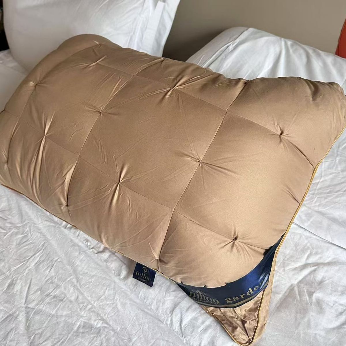 GENERICO - Pack de 2 Almohadas Premium Hipoalergenicas Cafe Claro