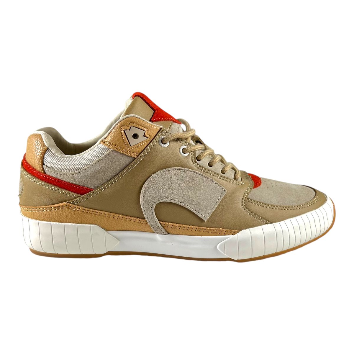 GLTD - Zapatilla GLTD Groove Beige Cuero Estilo Urbano
