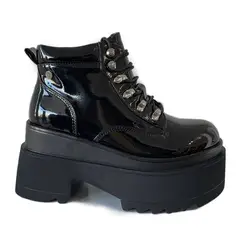 POZATINI - BOTIN CHAROL PLATAFORMA CORDONES MUJER