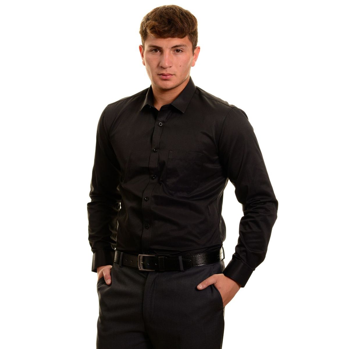 LIKE SHOP - Camisa Algodón Manga Larga Hombre 5002
