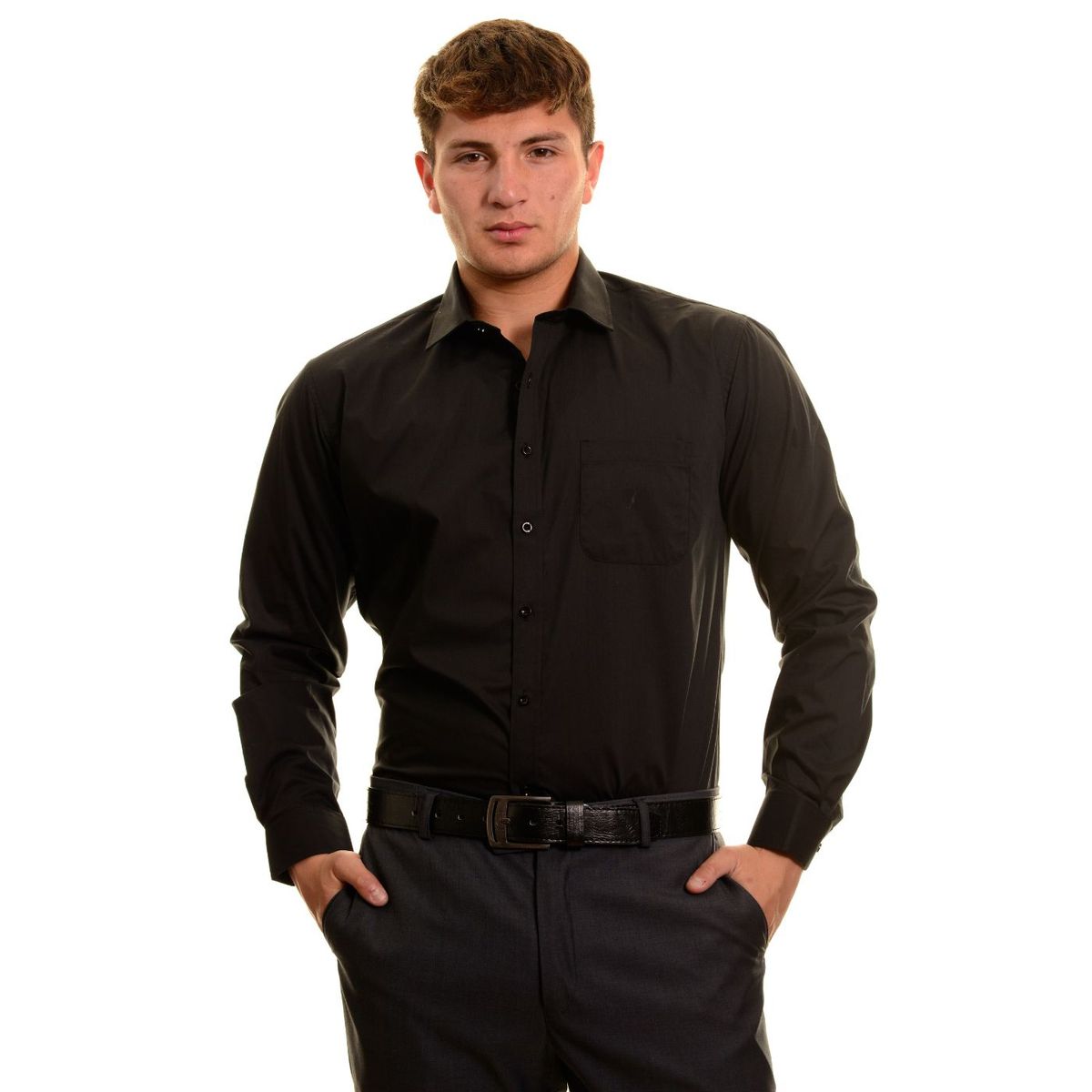 LIKE SHOP - Camisa Algodón Manga Larga Hombre 5002