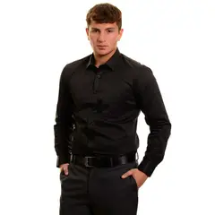 LIKE SHOP - Camisa Algodón Manga Larga Hombre 5002