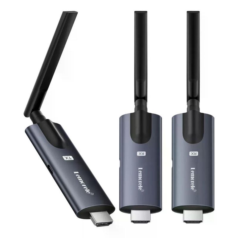 GENERICO - Lemorele R1010 Transmisor Video Inalámbrico Un Transmisor y DOS Receptores 200m