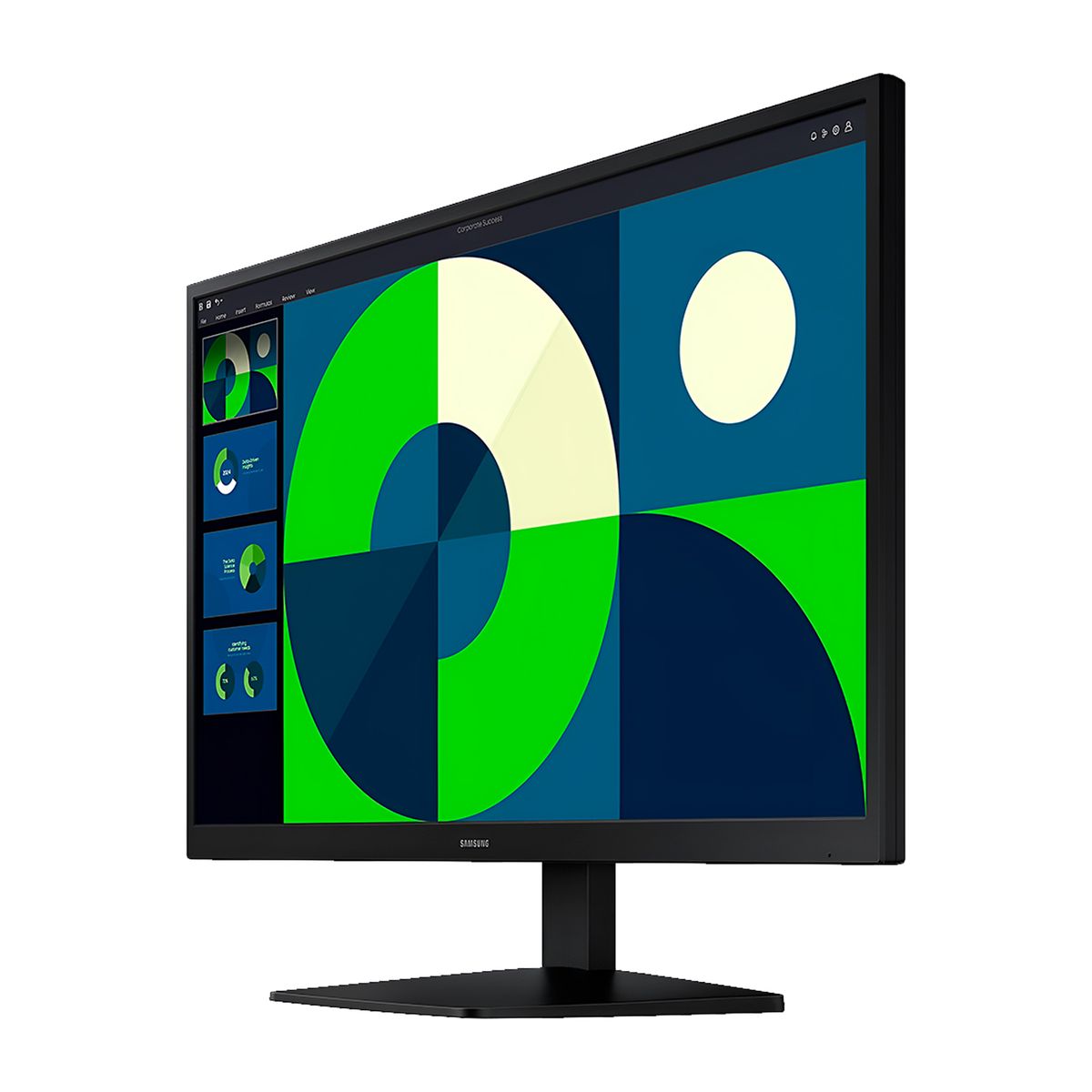 SAMSUNG - Monitor Samsung Essential S3 Plano 24in FHD 75Hz 5ms HDMI
