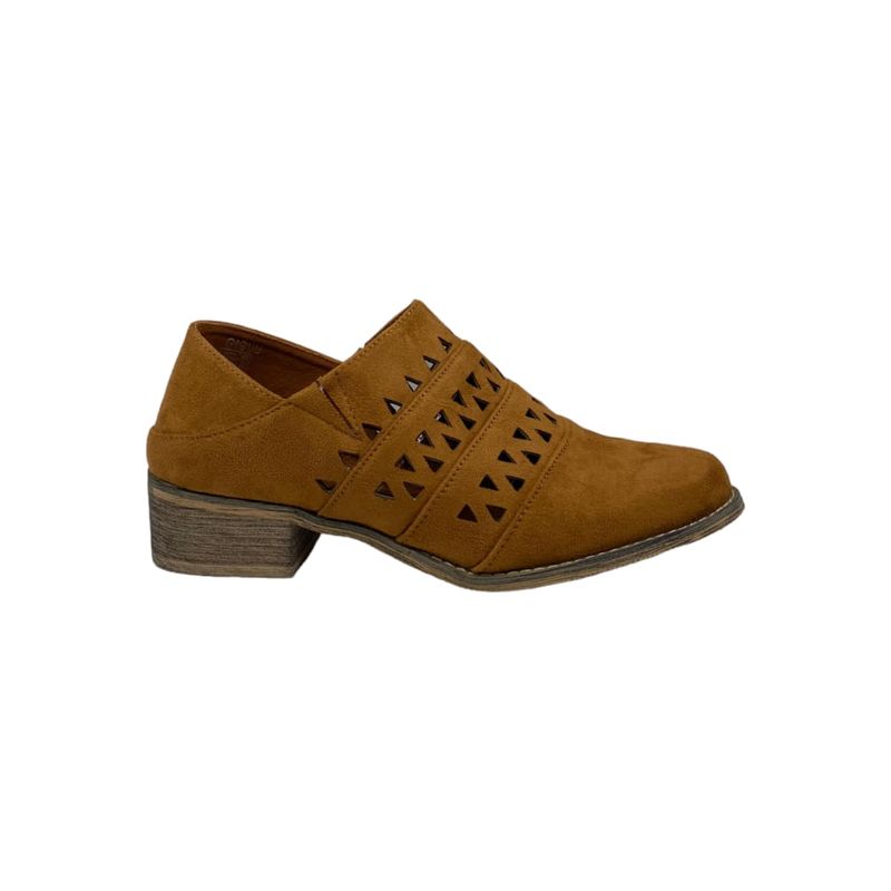 HERIEL - Zapato Camel  Perforado Mujer