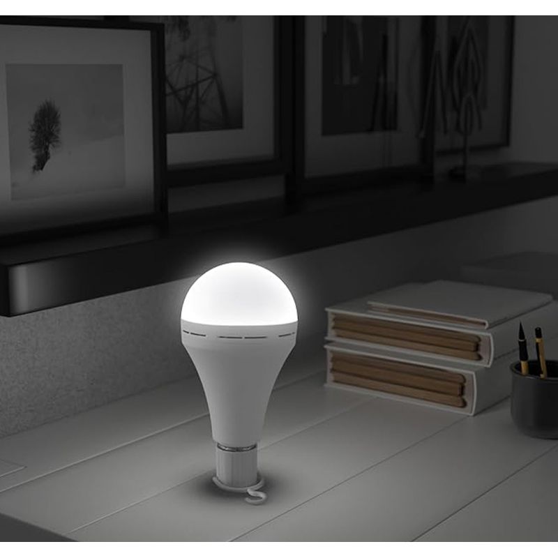 GENERICO - Ampolleta LED de Emergencia 12W E27 Recargable x 3
