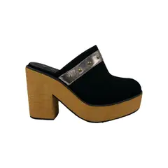 HERIEL - Zapato Negro Gamuza Plataforma