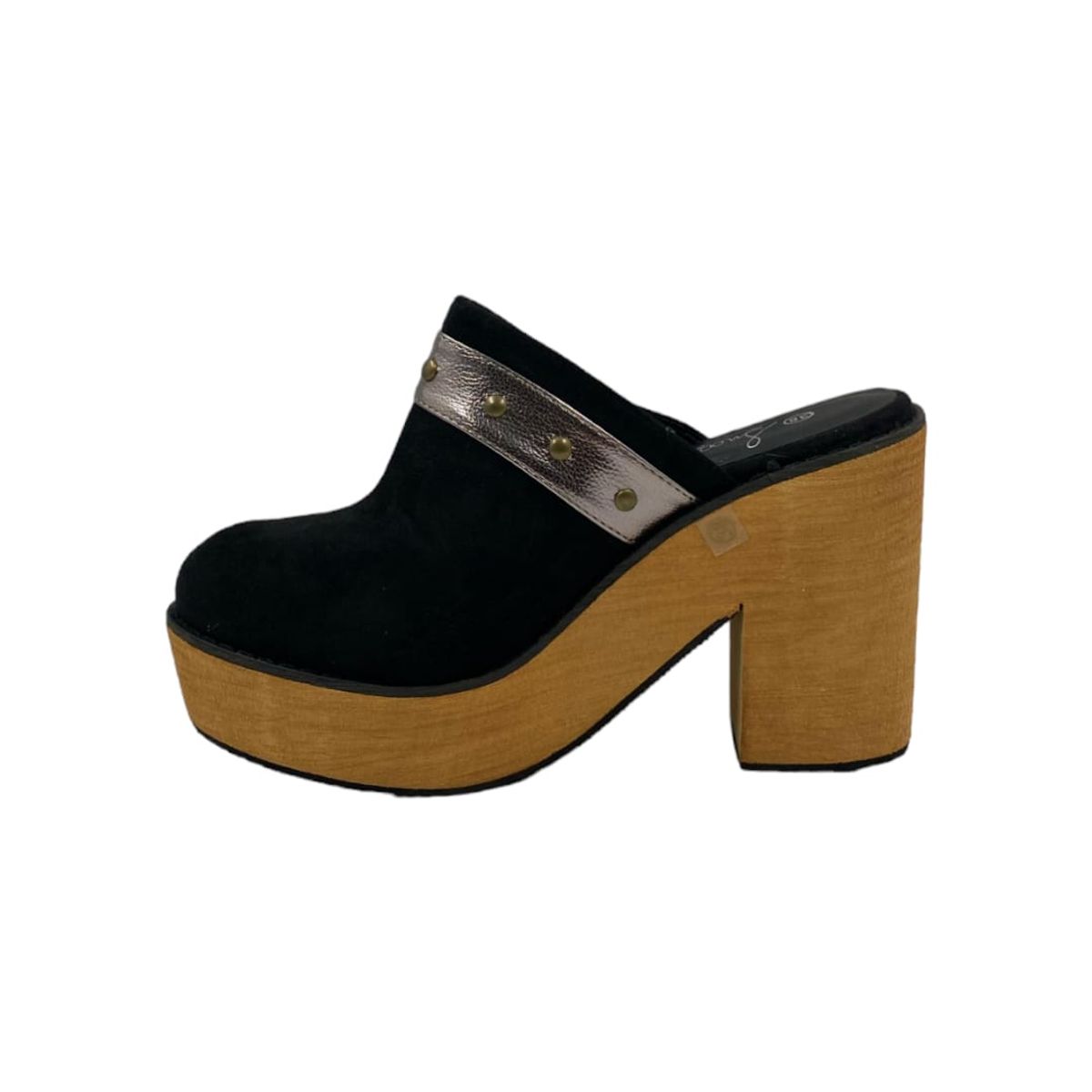 HERIEL - Zapato Negro Gamuza Plataforma