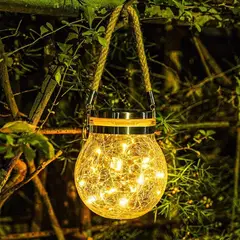 HOME NEAT - Lámparas Solares para Jardín, 20 LED Farol Solar Exterior Jardin