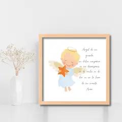 LAFANTINA - CUADRO RELIGIOSO ORACIÓN ANGEL DE LA GUARDA COLOR