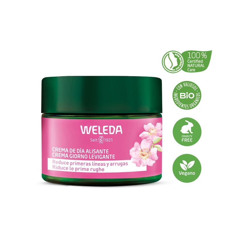 WELEDA - Crema Día Alisante Natural Rosa Mosqueta Y Té Blanco