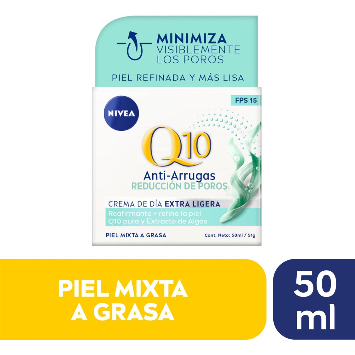 NIVEA - NIVEA Q10 Crema Facial De Día Anti-Arrugas 50ml