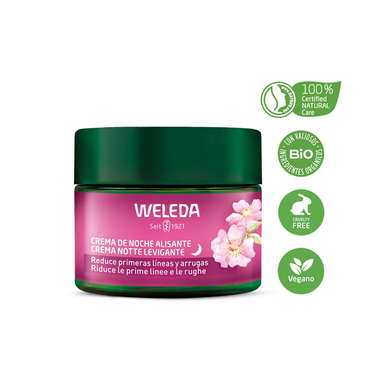 WELEDA - Crema Noche Alisante Natural Rosa Mosqueta Y Té Blanco