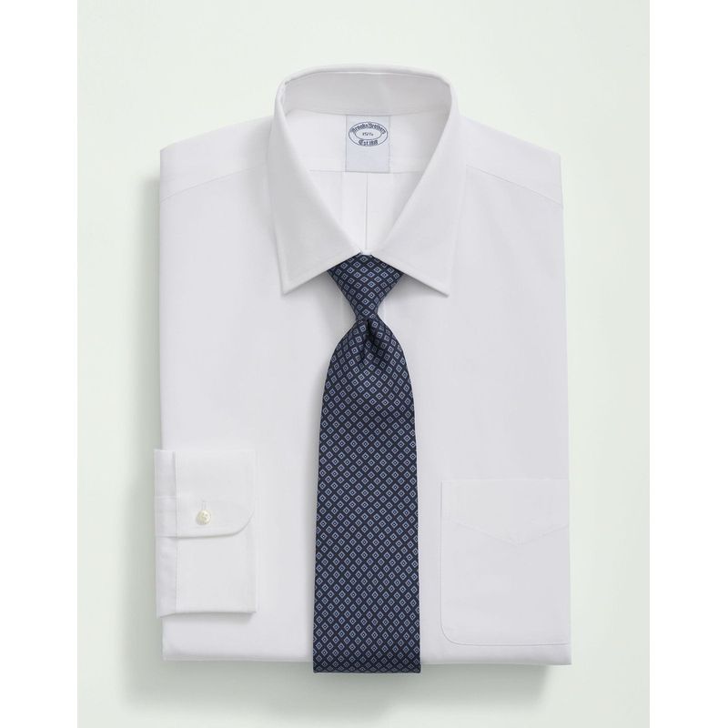 BROOKS BROTHERS - Camisa Hombre Ds Reg Fin Eoe Solid Ain Reg Blanco Brooks Brothers