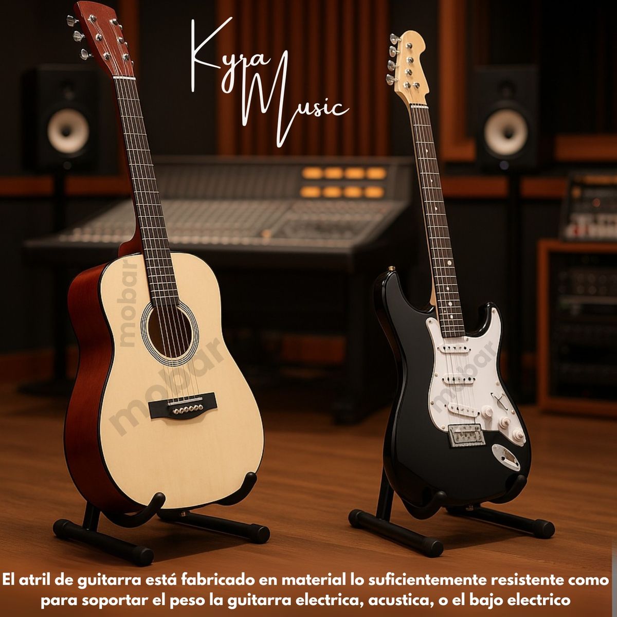 GENERICO - Atril Soporte De Guitarra Acustica Clasica Electrica Bajo