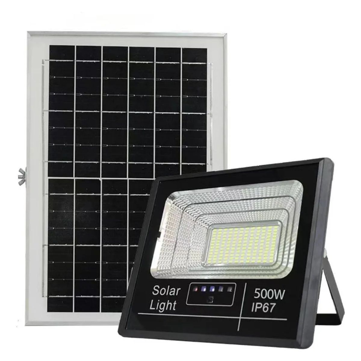 500w Foco Reflector Solar Exterior Color Negro Luz Blanco, marca MUNDO MAGIA - Foto Principal