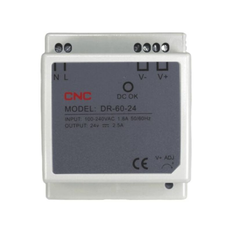 GLOBAL - Fuente de Poder a Riel Din 60W 24Vdc 25A - CNC