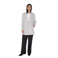 JACINTA TIENDA - Abrigo Stone crudo