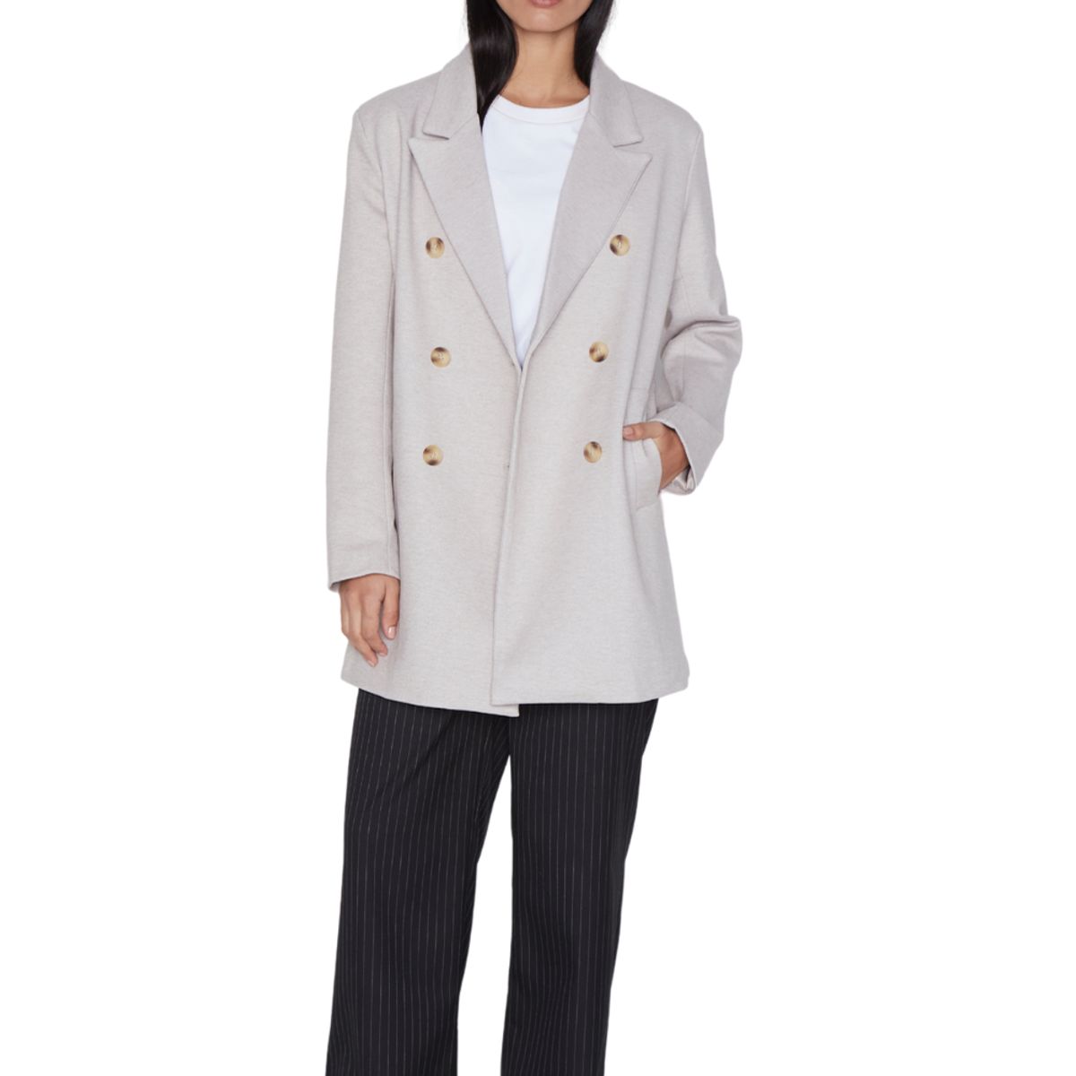 JACINTA TIENDA - Abrigo Stone crudo Jacinta Tienda