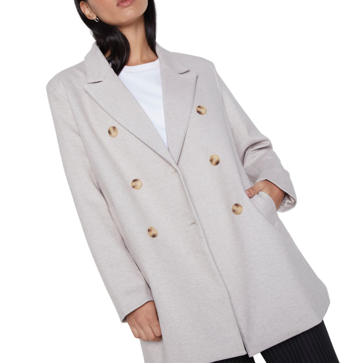 JACINTA TIENDA - Abrigo Stone crudo Jacinta Tienda