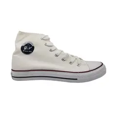 HERIEL - Zapatilla Blanca Plataforma Caña Mujer