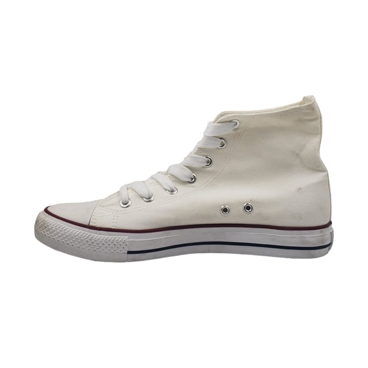 HERIEL - Zapatilla Blanca Plataforma Caña Mujer