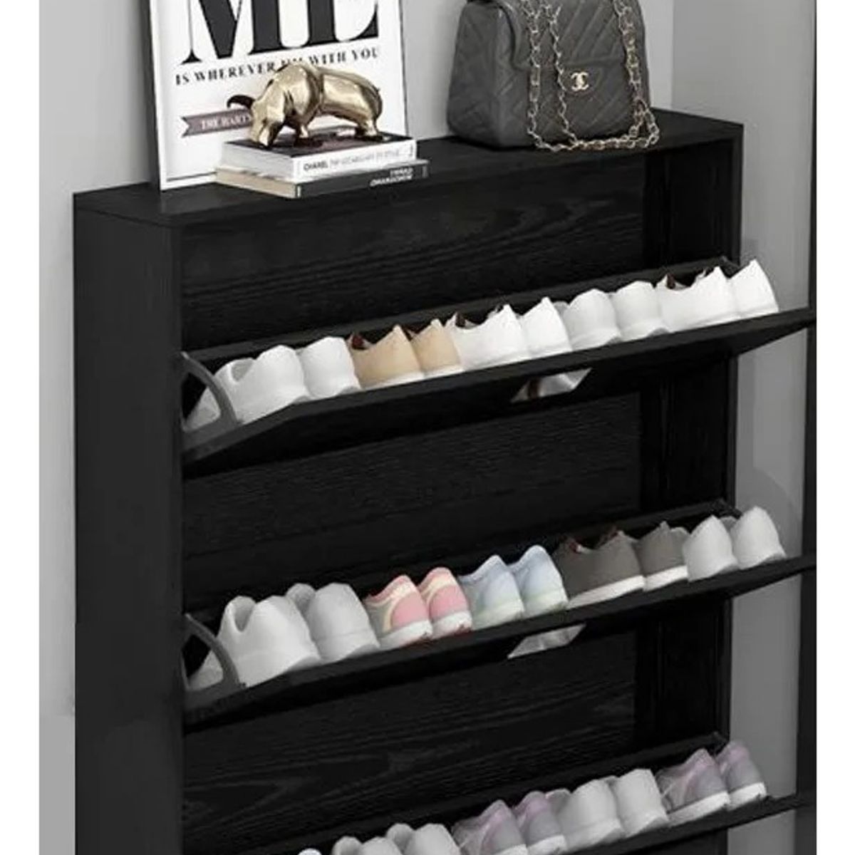 MUNDO MAGIA - Zapatero Organizador 3 Puertas 107cm X 70 Cm X 17cm