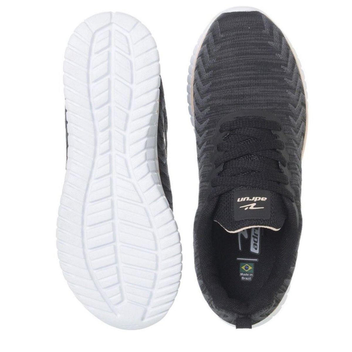 POZATINI - ZAPATILLA DEPORTIVA MUJER NEGRO GRAFITO NUDE 8616