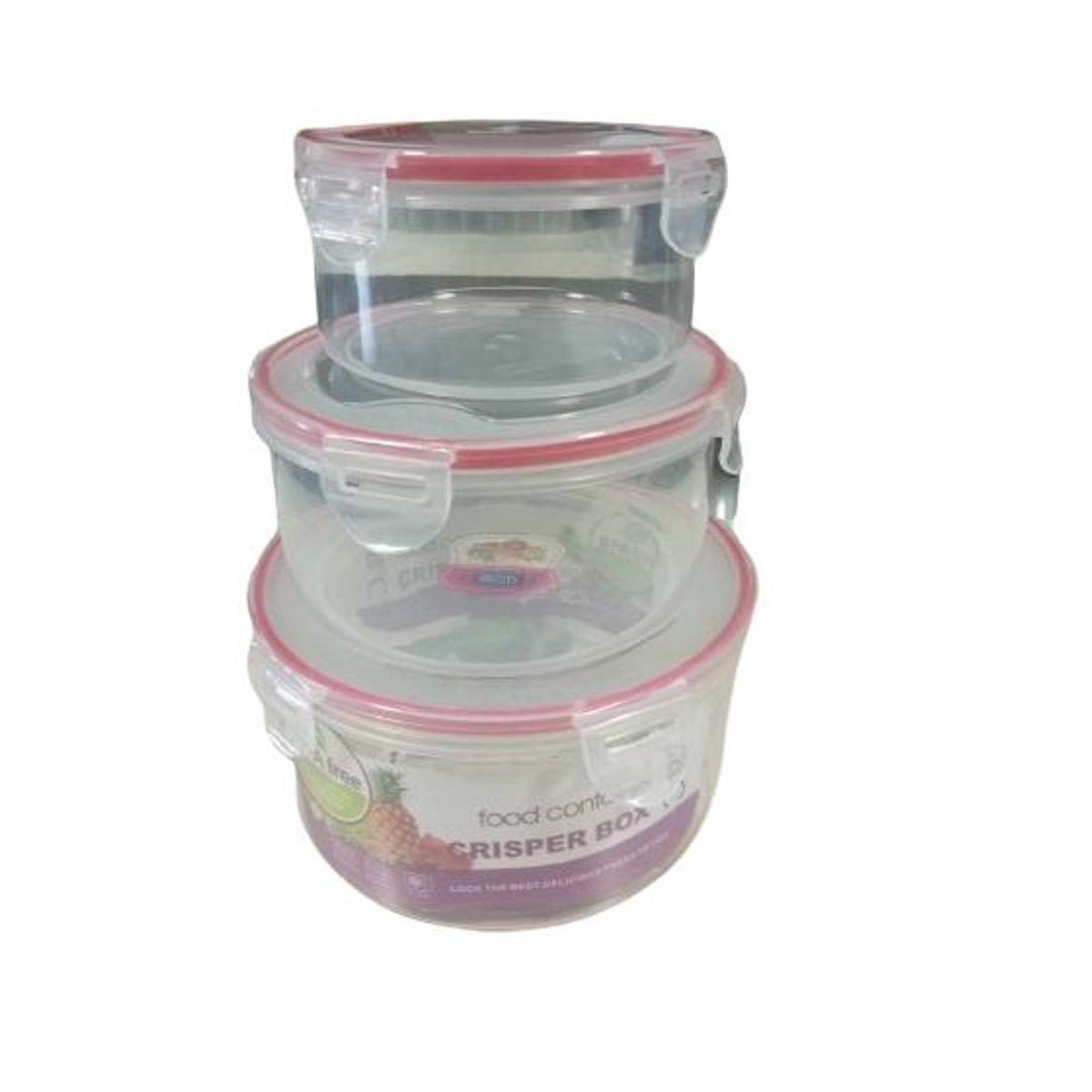 GENERICO - Pack 3 piezas cajas plastico